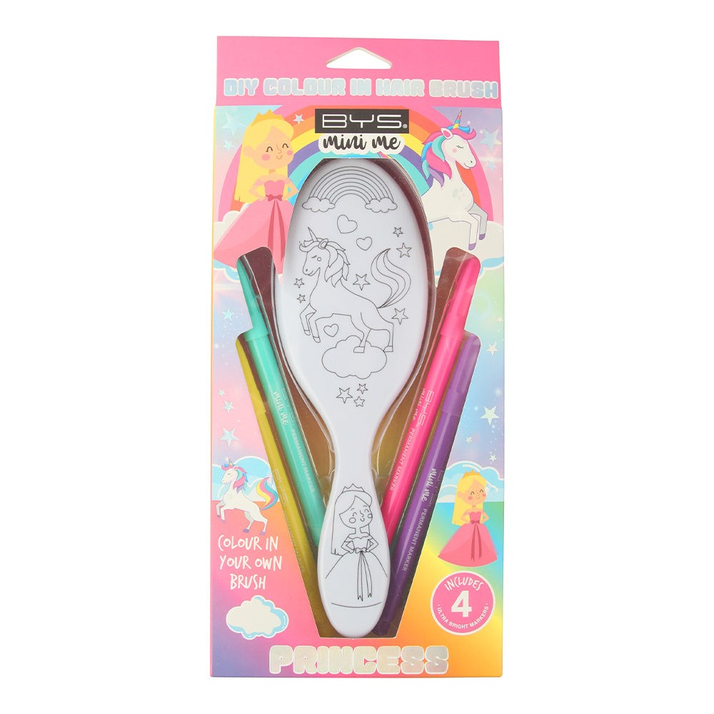 Cepillo para el cabello con plumones para colorear - PRINCESS