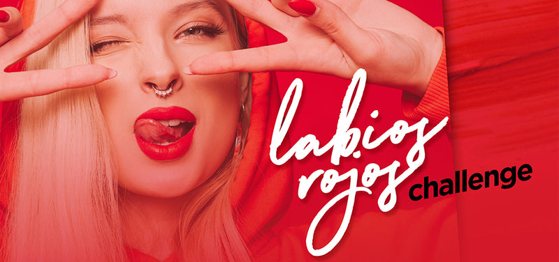 labial rojo challenge